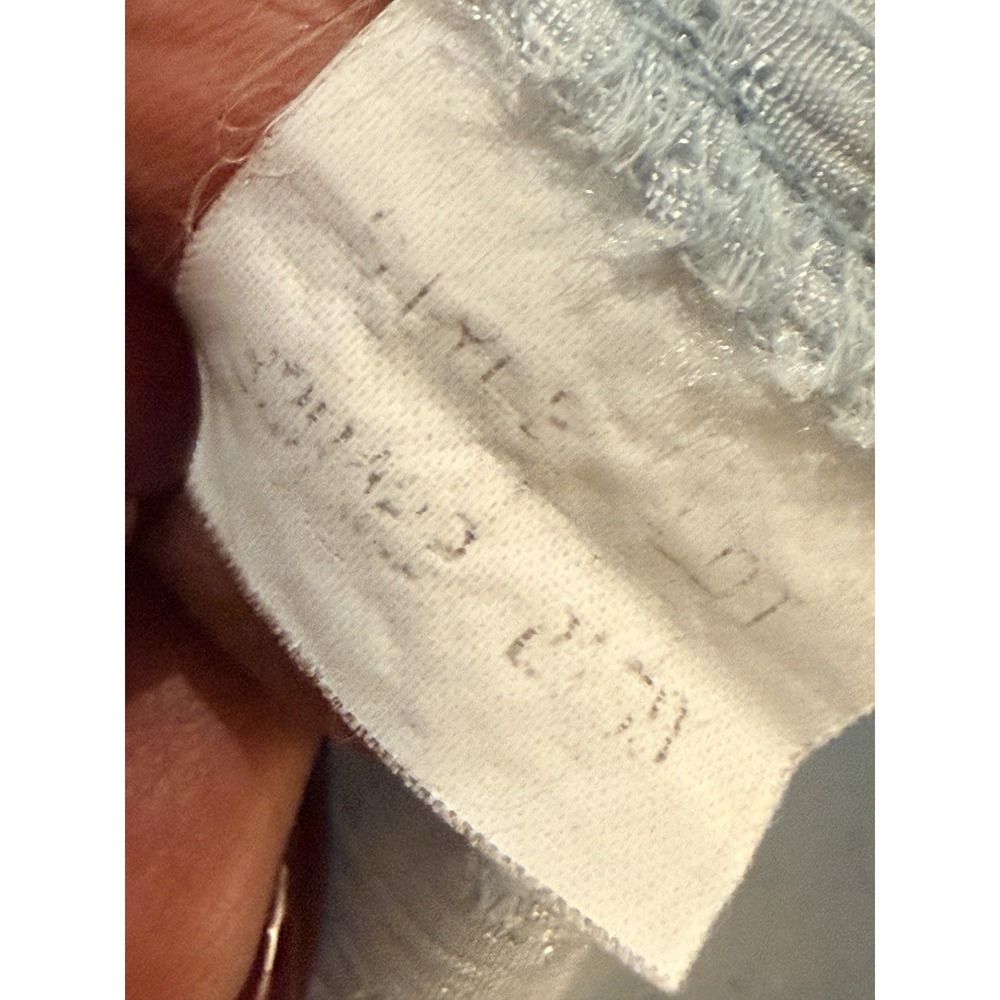 Vintage‎ Christian DIOR Womens Nightgown M Pale Blue Lace Shiny Loungewear - Picture 7 of 7
